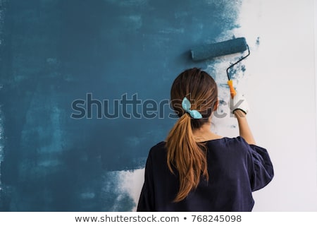 ストックフォト: Painting A Wall