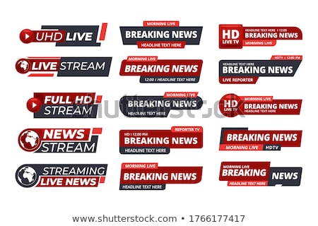 Stok fotoğraf: Vector 3d Live Stream Icon