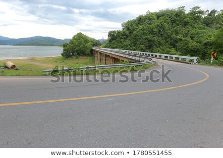 Stock photo: Road And Footpath In The Park