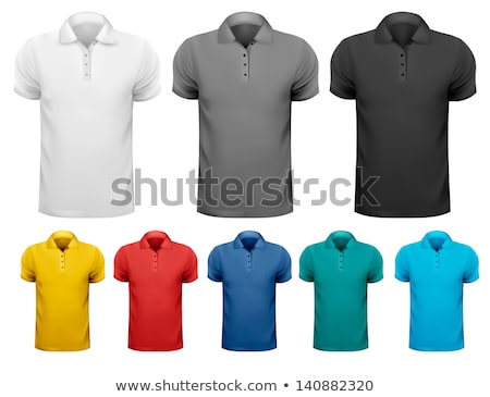 Foto stock: Mens Polo Shirt Template In Colors