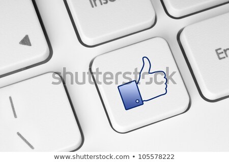 Сток-фото: A Keyboard With A Blue Button - Like