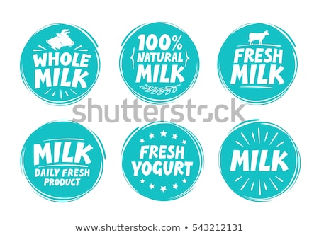 Сток-фото: Fresh Milk Label Or Stamp