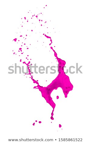 Сток-фото: Magenta Paint Drop And Ripple