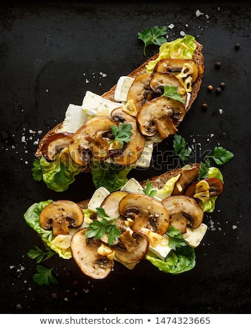 Stok fotoğraf: Camembert Cheese Grilled Fresh Roasted Vegetable