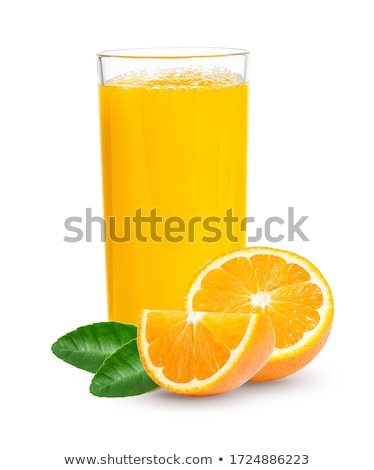 Stok fotoğraf: Glass Bottle Of Raw Organic Fresh Orange Juice