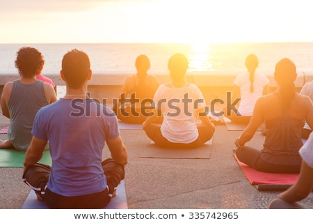 Foto stock: Group Meditation