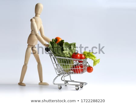 Stock photo: Leaving Organic Shop
