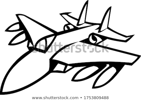 Stockfoto: American Jet Fighter Mascot