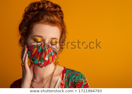 Stock photo: Elegant Woman Modeling In An Empty Studio