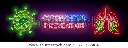 Stockfoto: Glow Human Lungs With Pneumonia Covid19 Virus Contamination