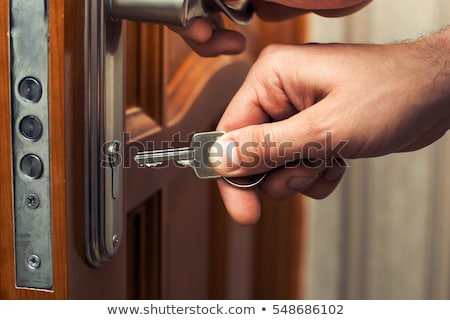 Foto stock: Locking The Door
