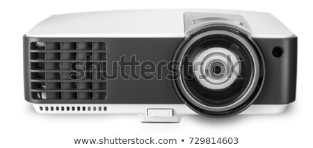 Stock fotó: Multimedia Projector On White Background