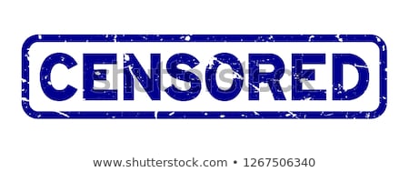 Zdjęcia stock: Censored Rubber Stamp