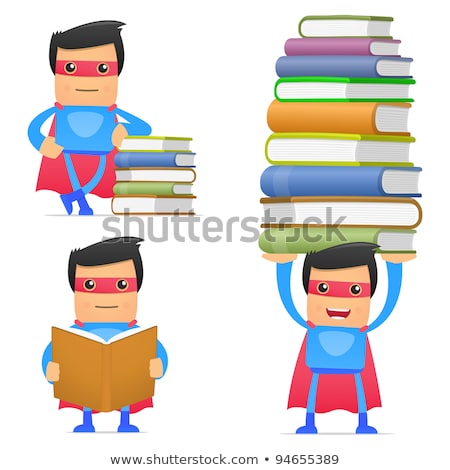 Foto d'archivio: Superhero In Various Poses