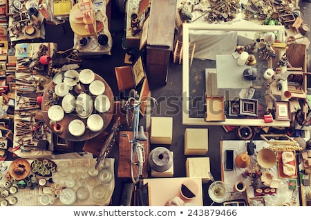 Foto stock: Bits And Pieces In A Flea Market