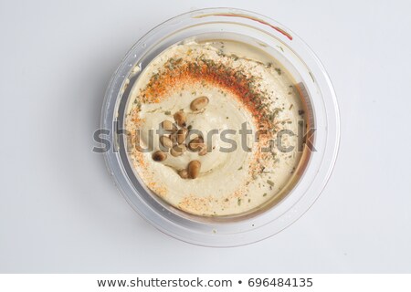 Foto d'archivio: Fresh Hummus In Jar