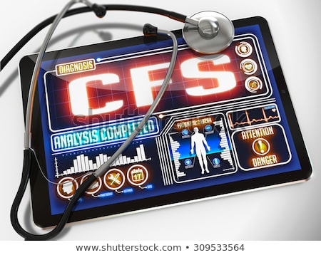 Stok fotoğraf: Cfs On The Display Of Medical Tablet