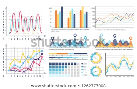 Zdjęcia stock: Infographic And Pie Diagrams Curves Visual Info