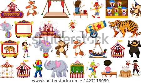 Foto stock: Large Circus Themed Set