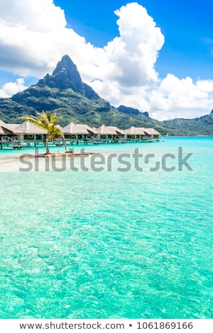 Сток-фото: Lagoon And Mountains In French Polynesia