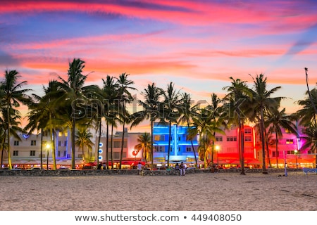 Stock fotó: Art Deco Architecture At Ocean Drive In Miami