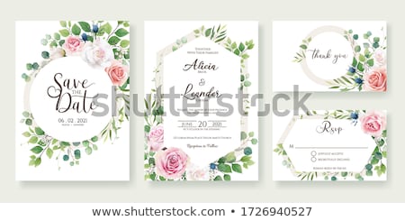 Stock photo: Cool Template Frame Design For Greeting Card