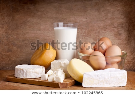 Stock photo: Cheese Eggs And Milk