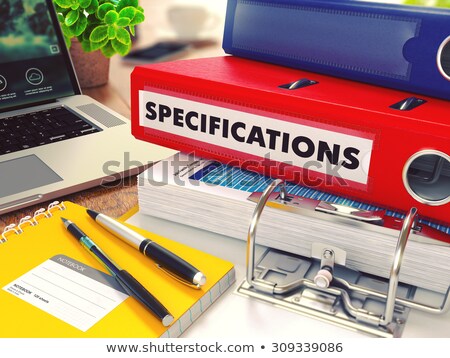 Stock photo: Declarations On Ring Binder Blured Toned Image