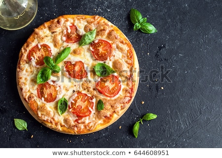 Foto stock: Homemade Margherita Pizza