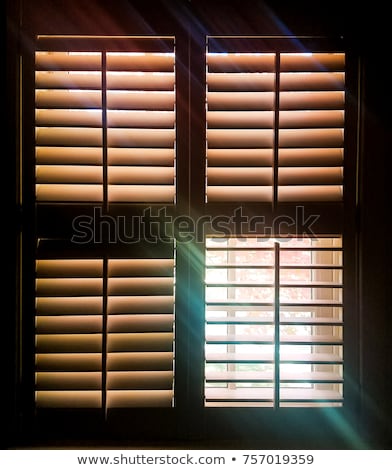 Stock fotó: Wooden Window Shutter