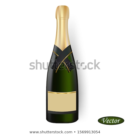 Stock photo: Bottle Of Champagne In A Gold Wrapper