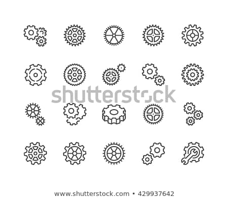 Stock fotó: Gear Simple Vector Icon Cog Wheel Pictogram Settings Symbol Engine Gear Wheels