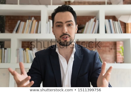 Foto stock: Business Man Make Idea