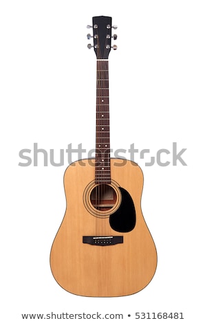 Foto d'archivio: Classical Guitar On White Background
