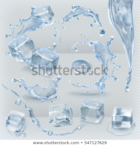 ストックフォト: Isolated Cube Of Water