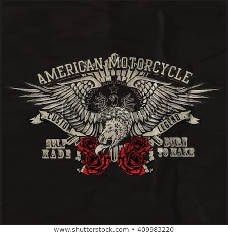 Stockfoto: Artistic Graphic Of Motorbike