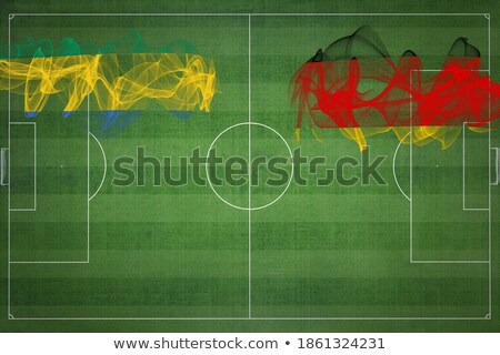 Сток-фото: Germany And Gabon Flags