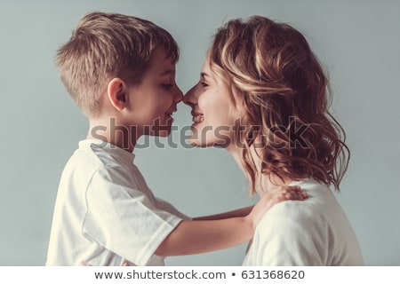 Stockfoto: Mother With Son Smiling