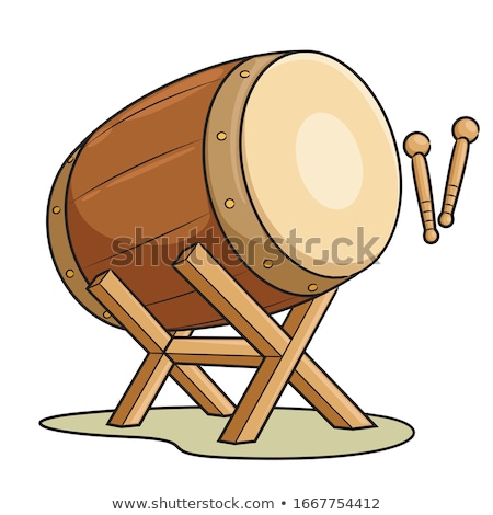 Zdjęcia stock: Happy Cartoon Drum