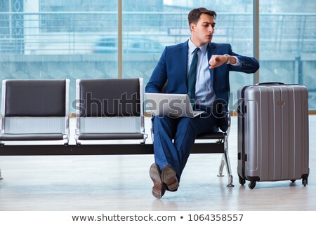 Businessman Waiting For His Flight Stock photo © Elnur