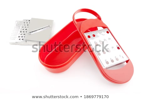 Stock photo: Red Grater With Blades