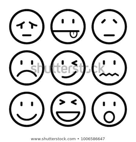 Foto stock: Ueve · emoticonos · vectoriales