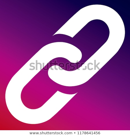 Stock photo: Secure Link Pink Vector Button Icon