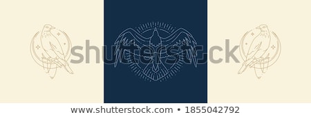 Foto stock: Set Of Boho Ornament Illustration Style Concept Art Traditional Poster Book Layout Abstract Ott