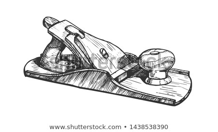 Stock photo: Jack Plane Hand Industry Instrument Closeup Vector
