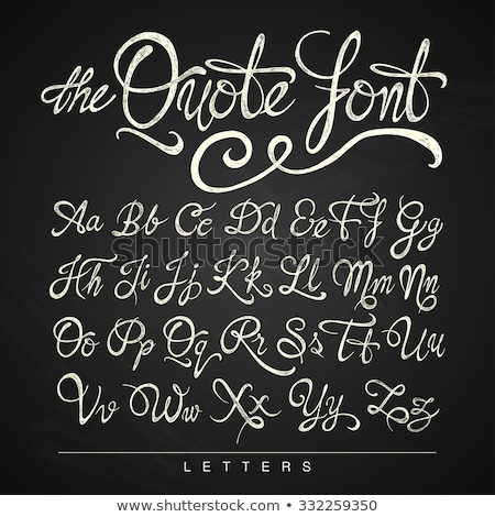 Foto stock: Quote Hand Drawn Vector Lettering