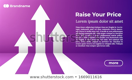Foto stock: Rise Your Price - Web Template In Trendy Colors
