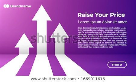 Rise Your Price - Web Template In Trendy Colors 商業照片 © Tashatuvango