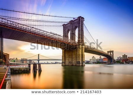Stock fotó: Famous Brooklyn Bridge In The Morning