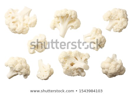 Stockfoto: Fresh Cauliflower Isolated On White